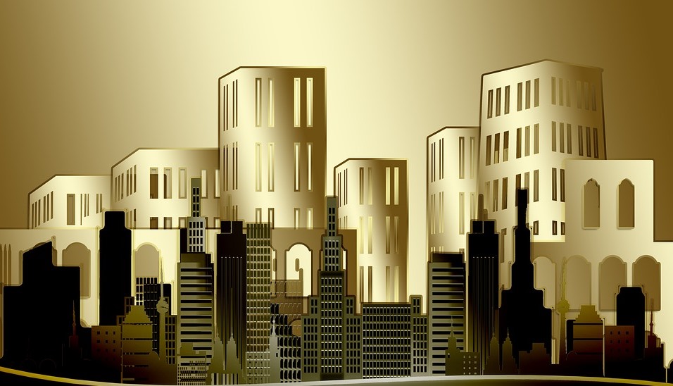 Graphical image of buildings